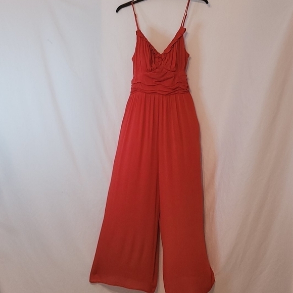 LUSH Juniors Ruffle Pleated Jumpsuit - Picture 5 of 12